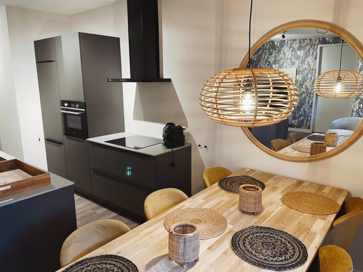 Keuken in appartementencomplex Duno Lodges in Oostkapelle