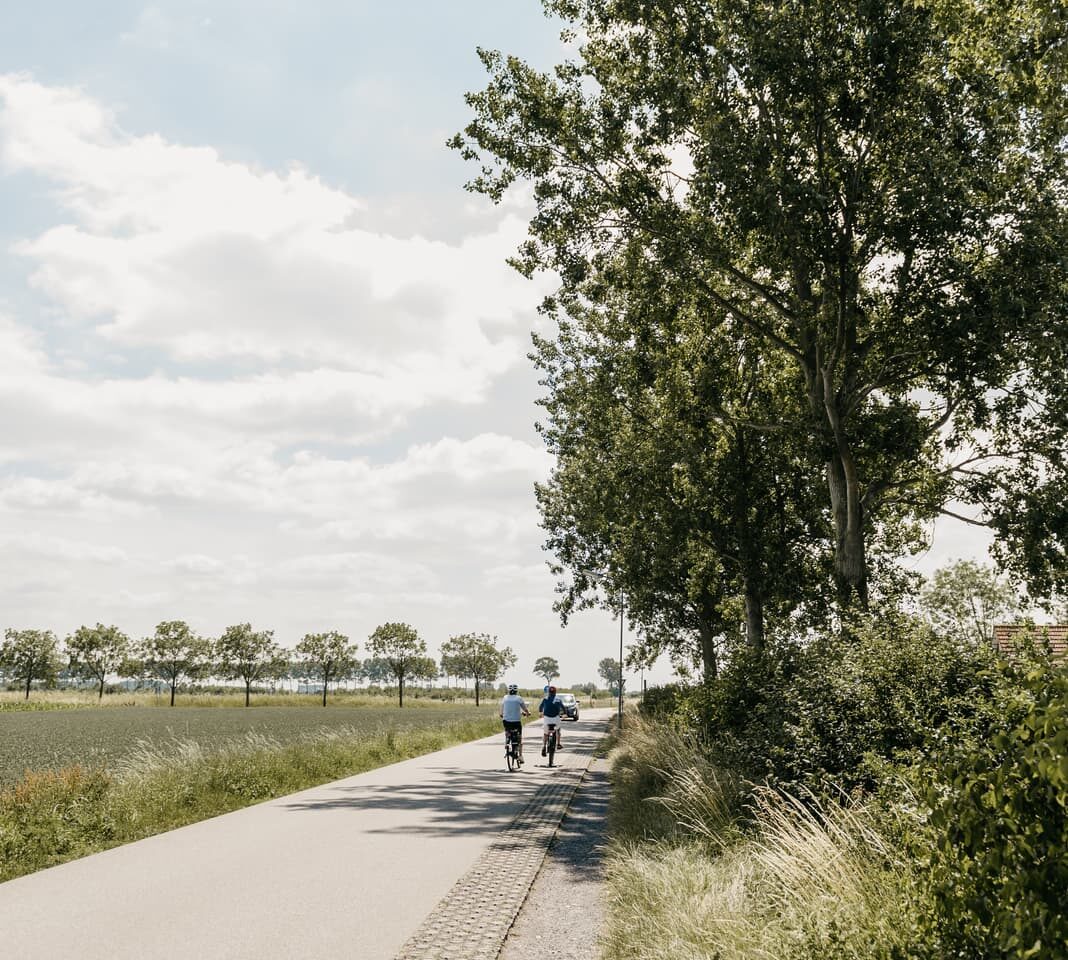 Fietsen tijdens een weekend Breskens