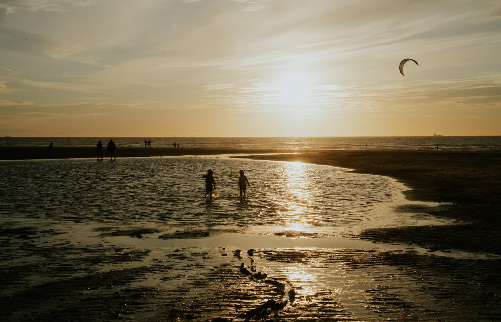 zonsondergang strand Cadzand Zeeland