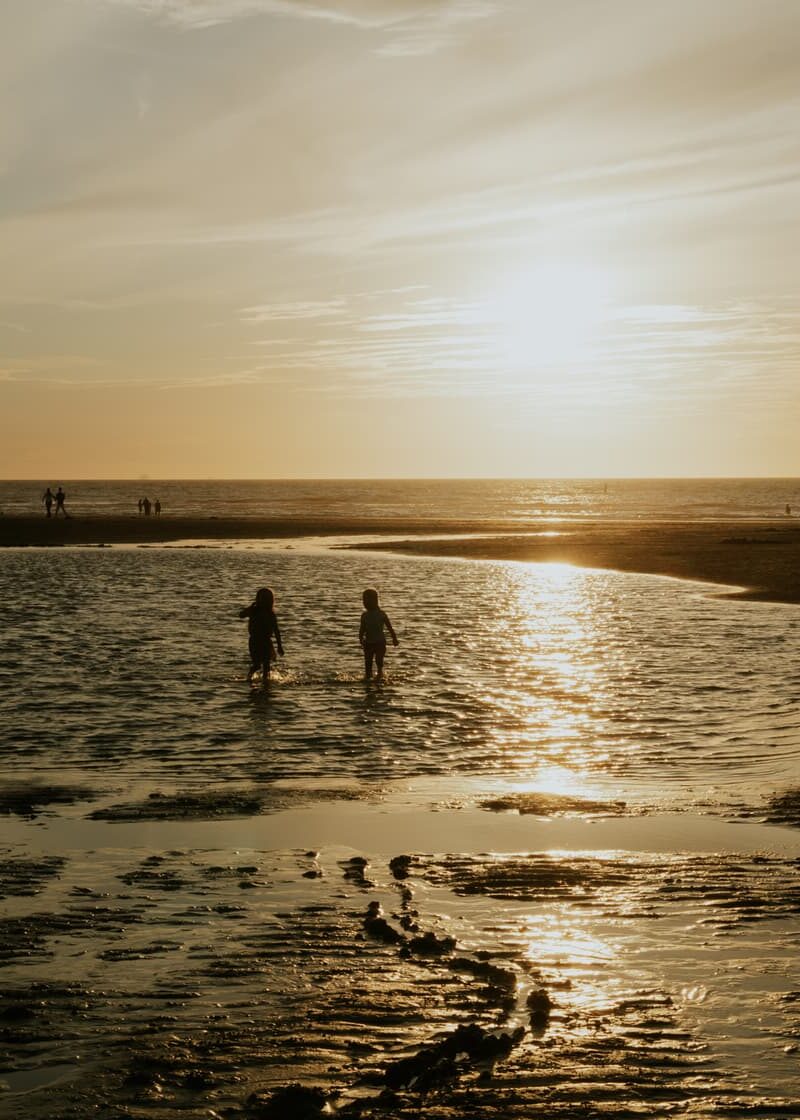 zonsondergang strand Cadzand Zeeland