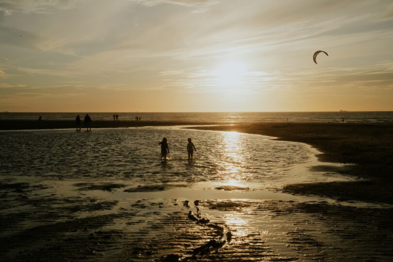 zonsondergang strand Cadzand Zeeland