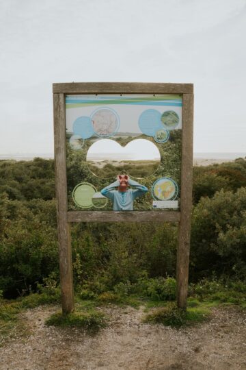 Bord bij uitkijkpunt in het Zwin Cadzand