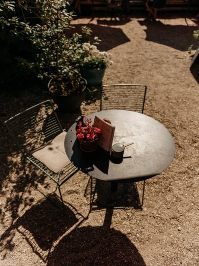 Terras tuin Bier- en Melksalon Domburg
