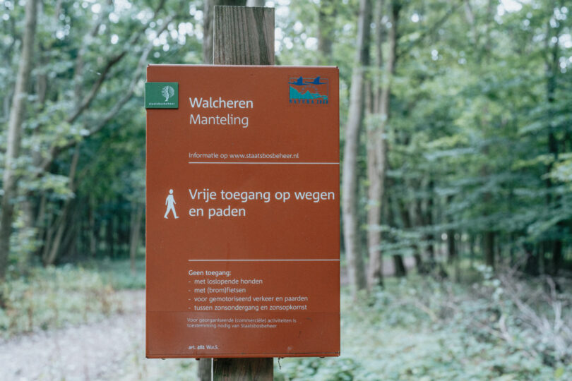 Bord natuurgebied de Manteling