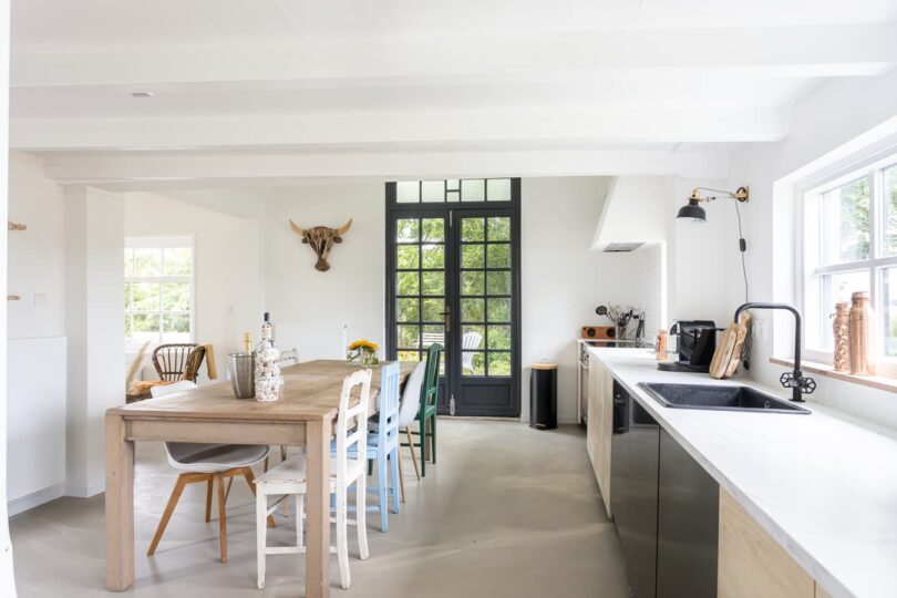 Keuken in vakantiehuis Cadshuis in Cadzand