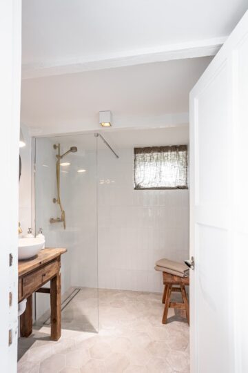 Badkamer in vakantiehuis Cadshuis in Cadzand