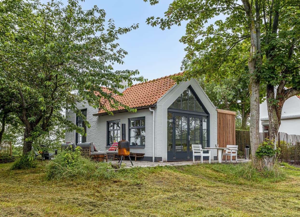 Tuin van vakantiehuis Cadshuis in Cadzand