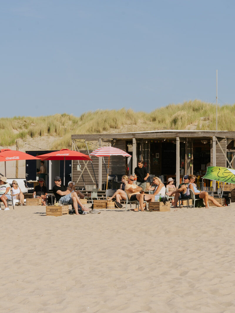 Zeecafé in Oostkapelle vooraanzicht