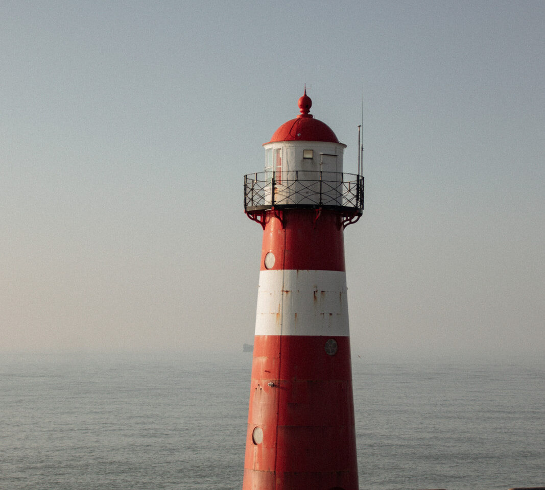 Vuurtoren Westkapelle op de dijk
