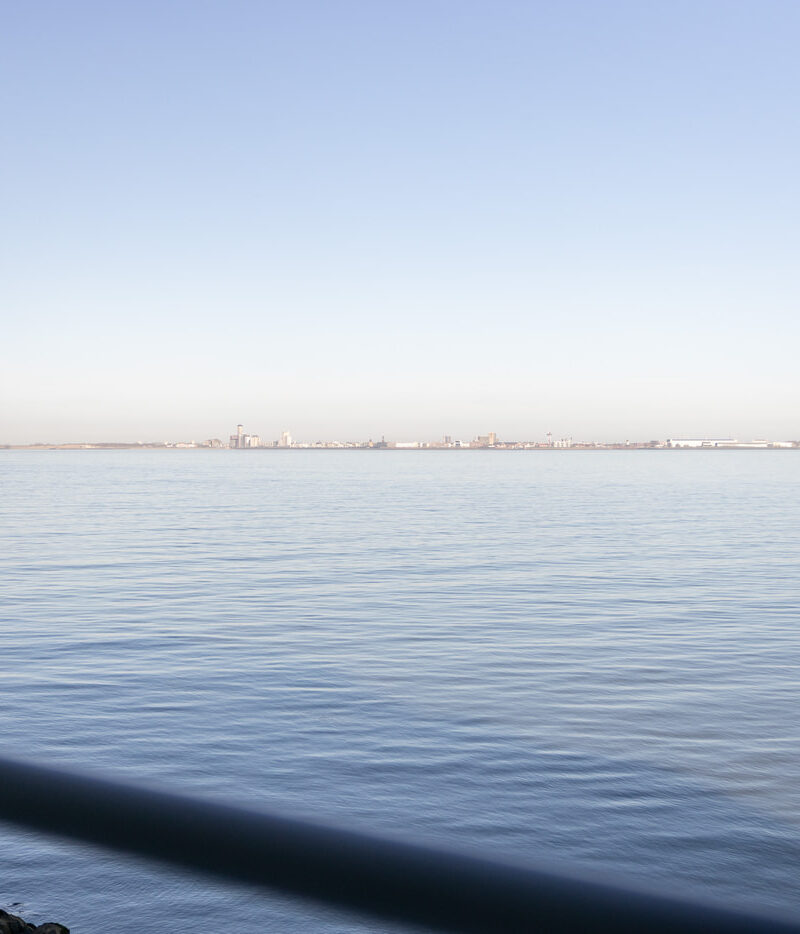 Uitzicht op de Westerschelde bij Port Scaldis